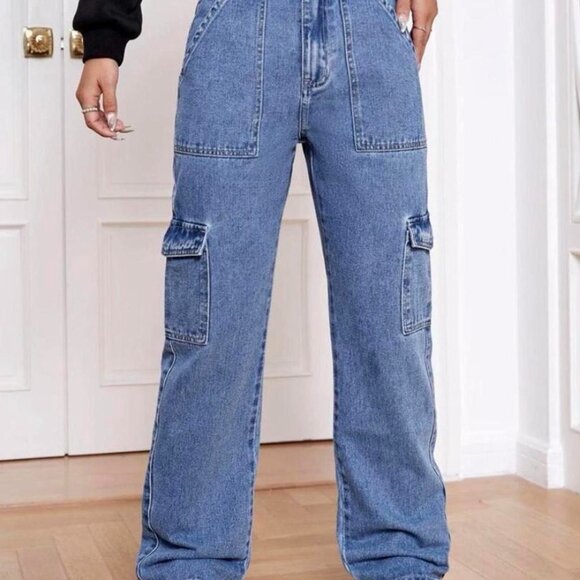 Women's Blue Jeans - Picture 1 of 2